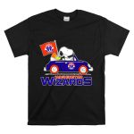 Washington Wizards Snoopy Driving Car with Basketball T Shirt 6