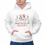 We Are Never Too Old for Snoopy Halloween Christmas American Flag 2 Hoodie