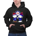 Winnipeg Jets Charlie Brown and Snoopy fist bump 2 Hoodie.jpg
