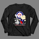 Winnipeg Jets Snoopy and Charlie Brown dancing 4 Long Sleeves.jpg