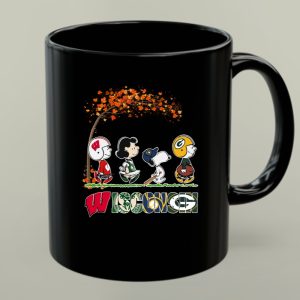 Wisconsin And Other Sport Teams Snoopy Under The Fall Tree 1 mug.jpg