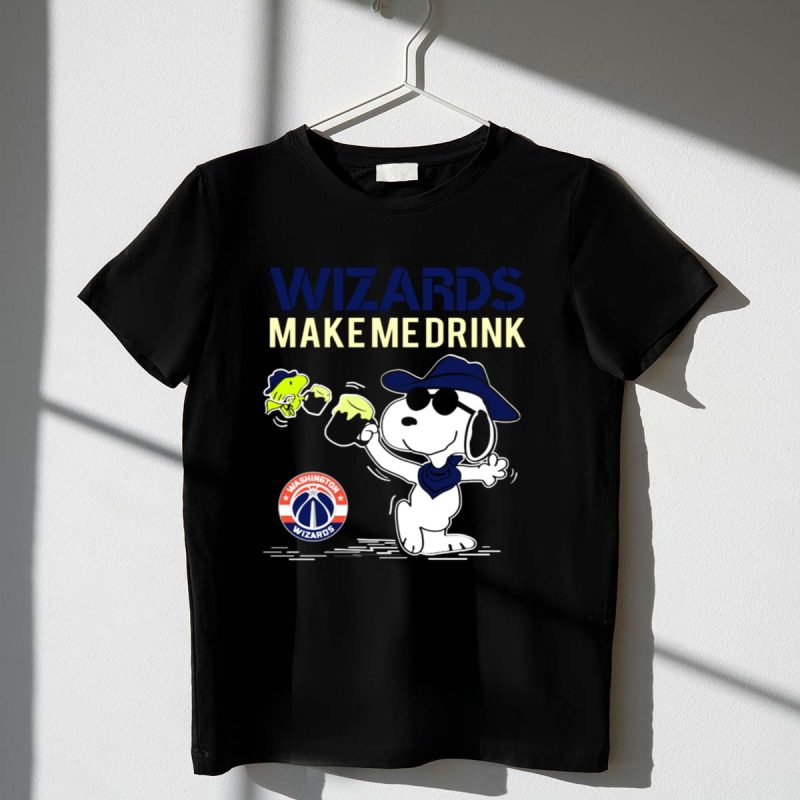 Wizards Make Me Drink Snoopy Washington Wizards 1 T Shirt