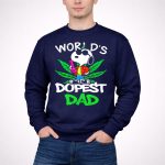 Worlds Dopest Dad Snoopy with Cannabis Leaf and Bong 3 Sweatshirt