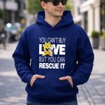 You Cant Buy Love But You Can Rescue It Snoopy with Orange Paw Heart and Awareness 8 Hoodie