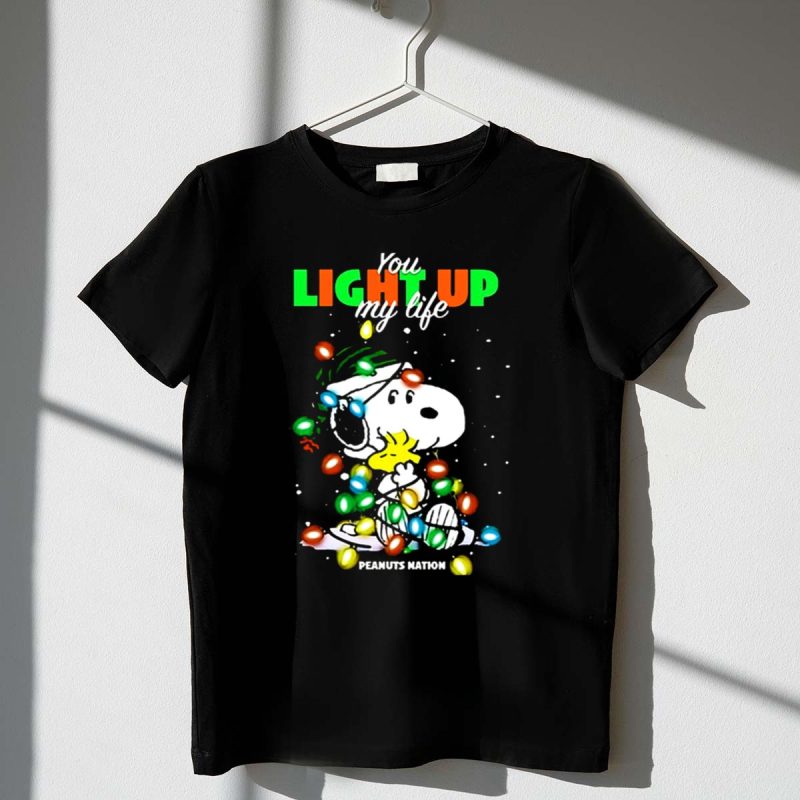 You Light Up My Life Snoopy Peanuts Nation Christmas Lights 1 T Shirt 1.Jpg