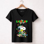 You Light Up My Life Snoopy Peanuts Nation Christmas Lights 7 Womens V Neck 1.jpg