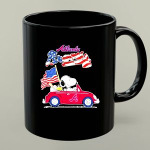 eanuts Snoopy And Woodstock On Car Atlanta Braves 4th Of July 1 mug.jpg